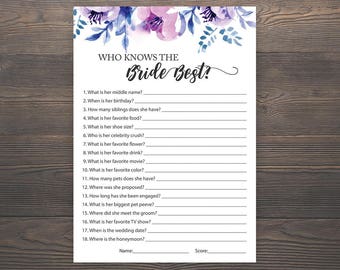 Who is familiar with the Bride Great Military Blue Gold Bridal Shower Game titles picture regarding How Well Do You Know the Bride Free Printable titled Who is aware of the Bride Least complicated Military Blue Gold Bridal Shower Online games